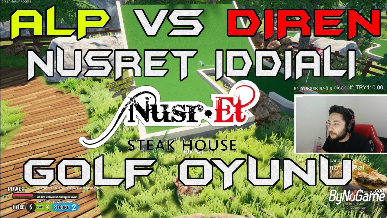 LEGLOBALP VS DİRENCAN NUSRET İDDİALI GOLF OYUNU OYNUYORLAR (15.11.2017)