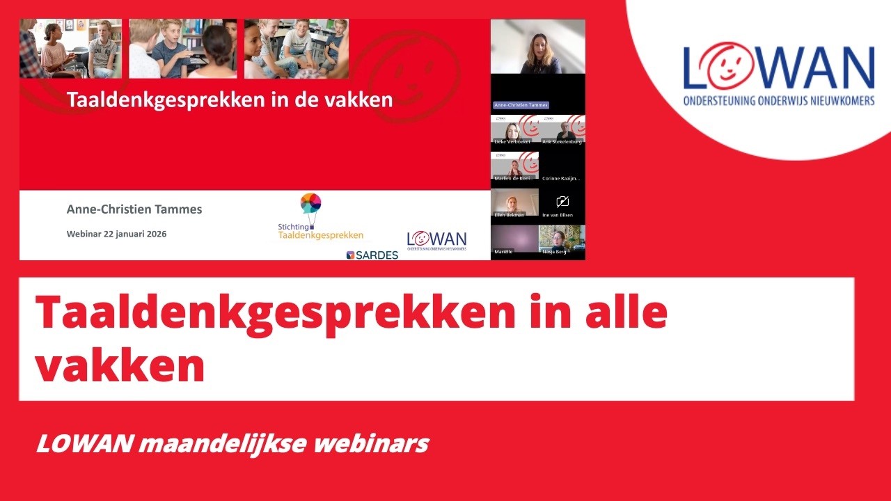 LOWAN | Webinar 'Taaldenkgesprekken in alle vakken'