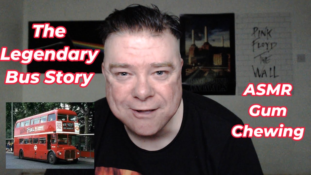 ASMR — Жевание жвачки и нежный шёпот (Моя легендарная история из детства в автобусе)
