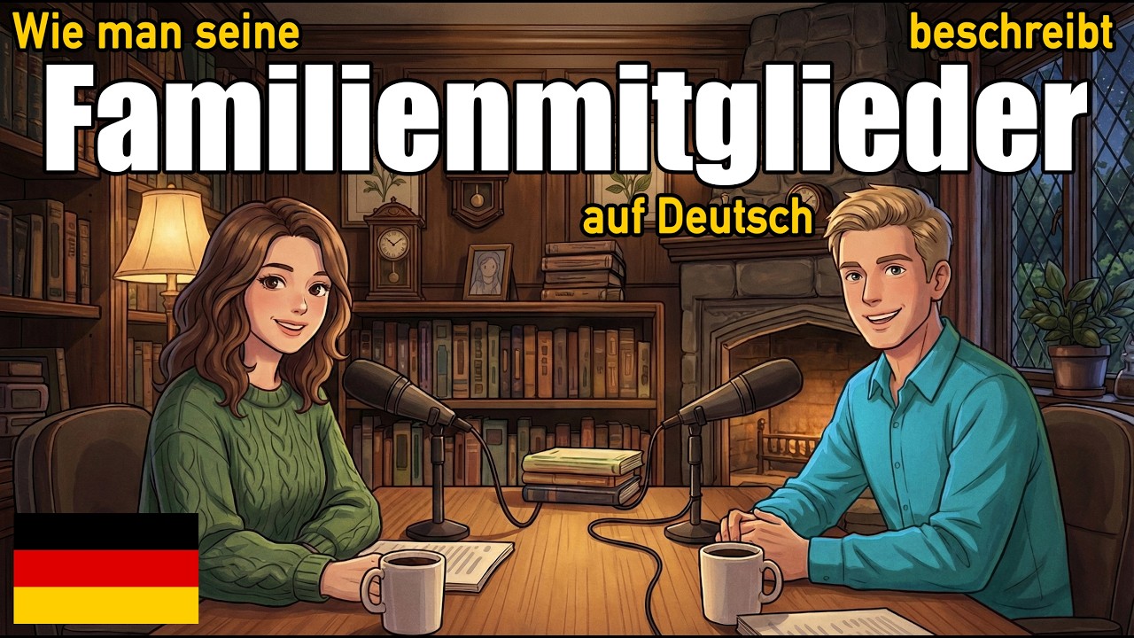 Wie man seine Familienmitglieder auf Deutsch beschreibt | Tägliche deutsche Konversationspraxis