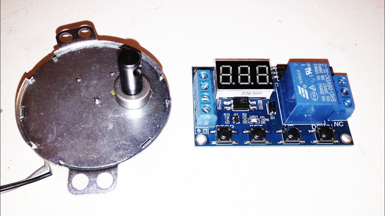 Como ligar o motor de rolar ovos no timer temporizador digital ajustável em uma chocadeira elétrica