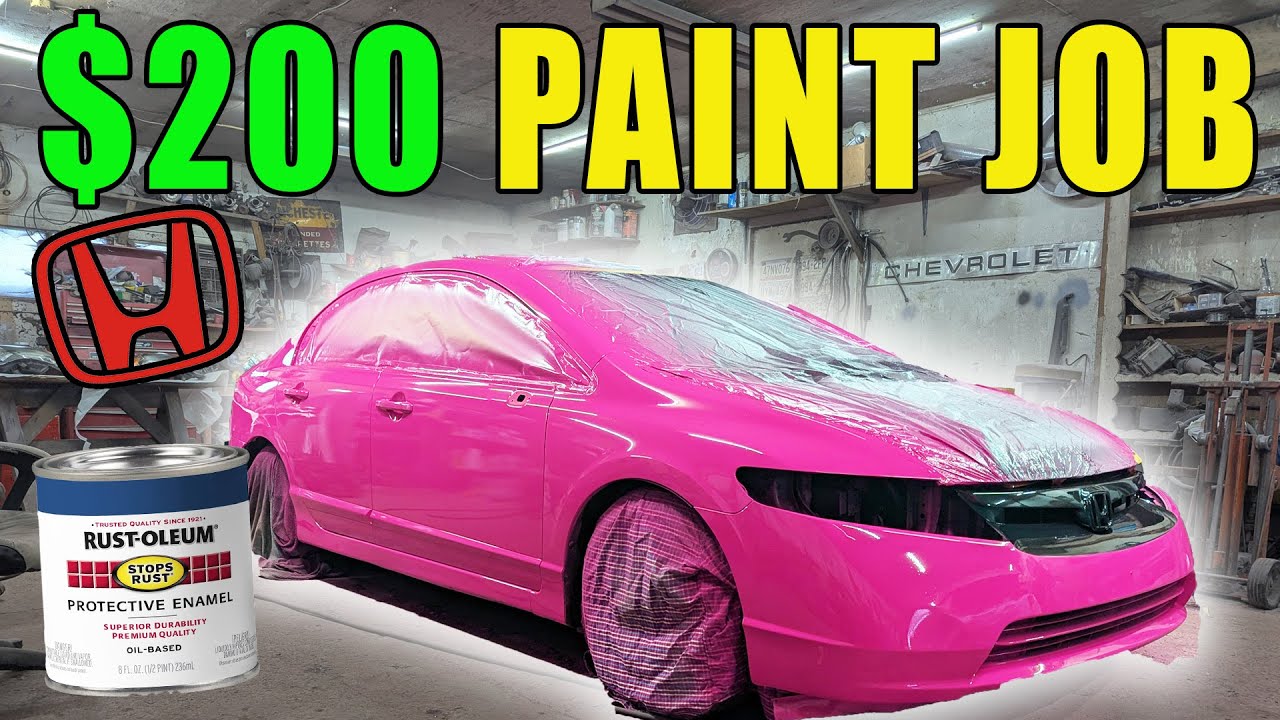 Clear Coat Over RUSTOLEUM Pink - DIY Professional Paint Job