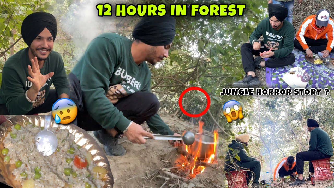 12 Hours in Deep Forest 😰 *Jungle Mei Bnai BIRYANI & Chai 😋