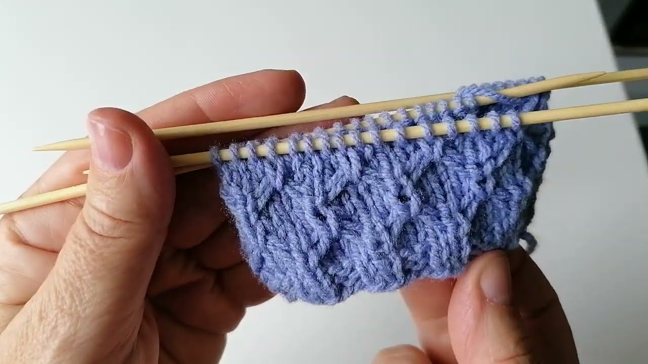Strickmuster in Runden ( Wabenmuster) 😍