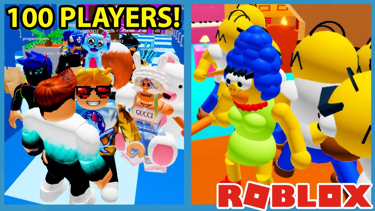 ROBLOX PIGGYSONS, но со 100 игроками
