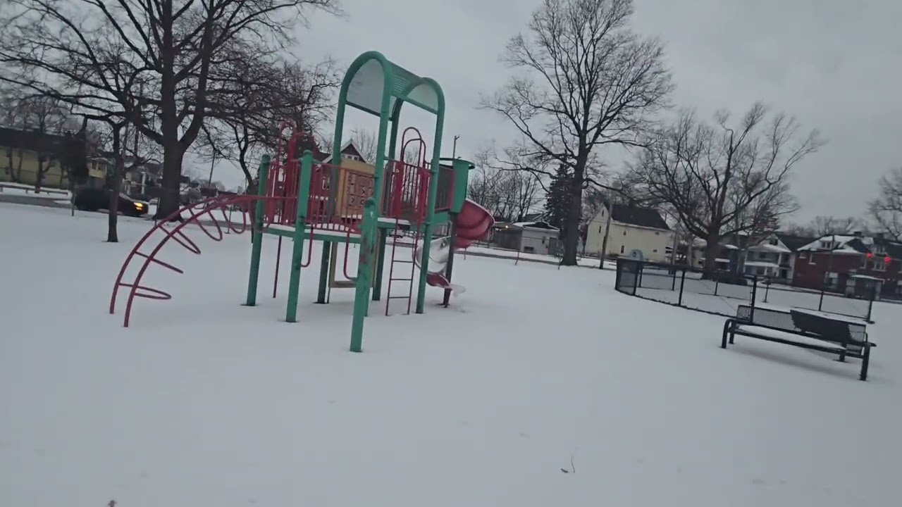 Day in the hood walk around snow day