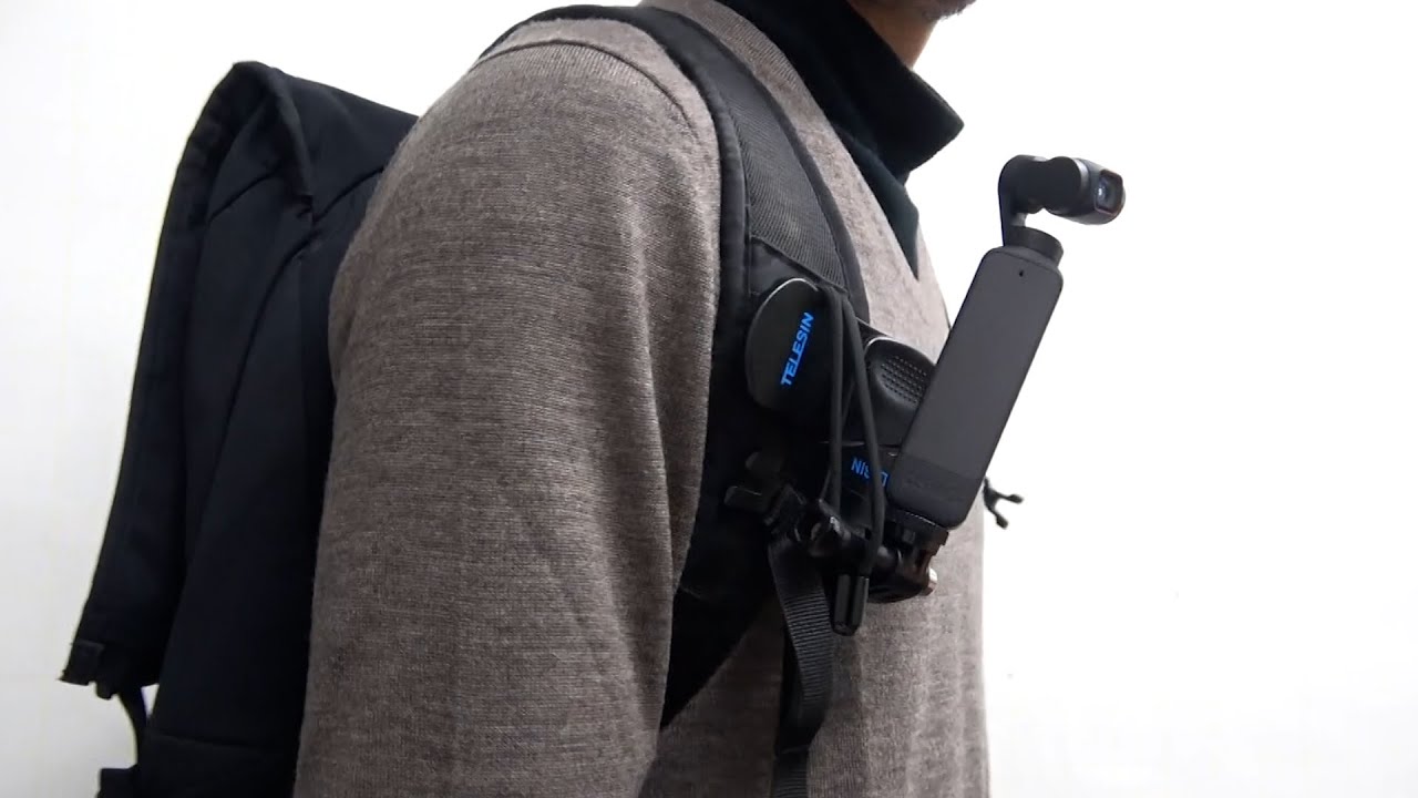 DJI Pocket 2 クリップマウントでリュックに装着 自転車＆歩行撮影テスト POVマウント バックパック