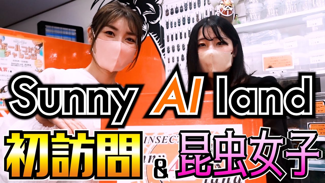 【昆虫ショップ】横浜市保土ヶ谷区の「Sunny AI land」さん初訪問！昆虫美女とくじ神引きで「3％の男」爆誕！