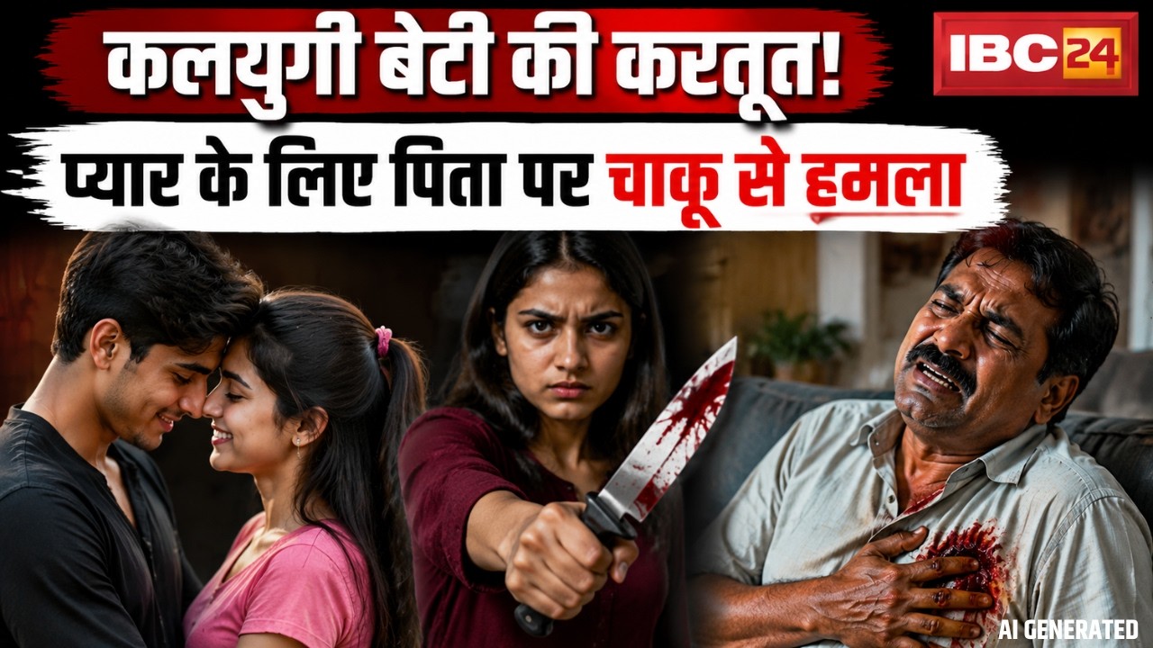 Indore Crime News: Opposition to live-in relationship backfires! Daughter attacks father with boy...