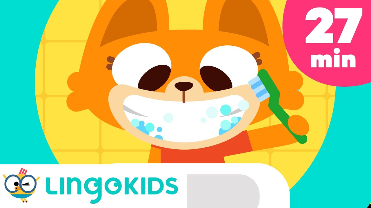 BRUSHING TEETH SONG 🦷🎶+ More Songs for kids | Lingokids