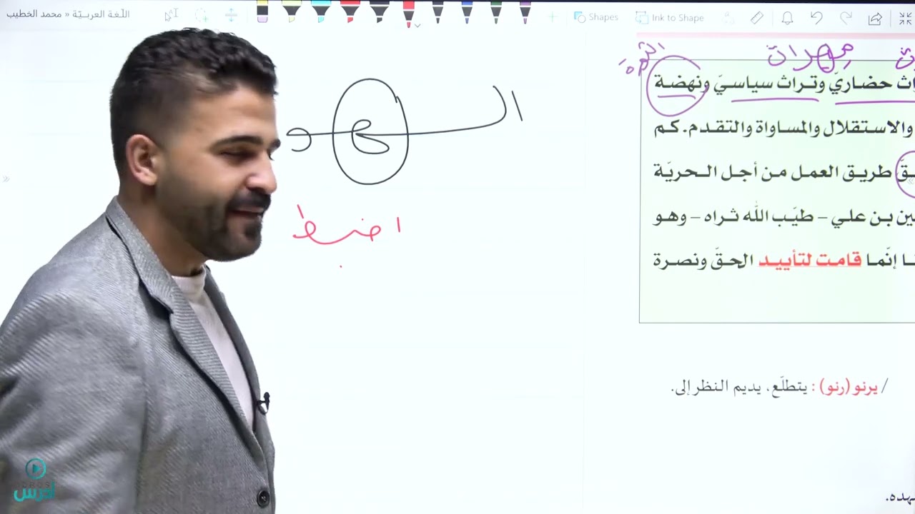 النهضة العربية المتجددة طلاب التوجيهي جميع الفروع