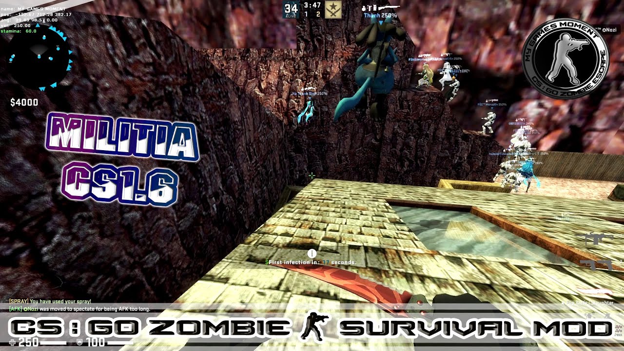 CS:GO ZOMBIE SURVIVAL MOD MAP zm_militia16