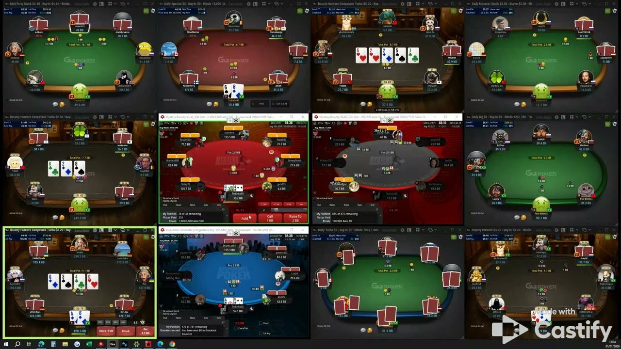 Jogando torneios de Poker Micro Stakes - GG Poker e Pokerstars 