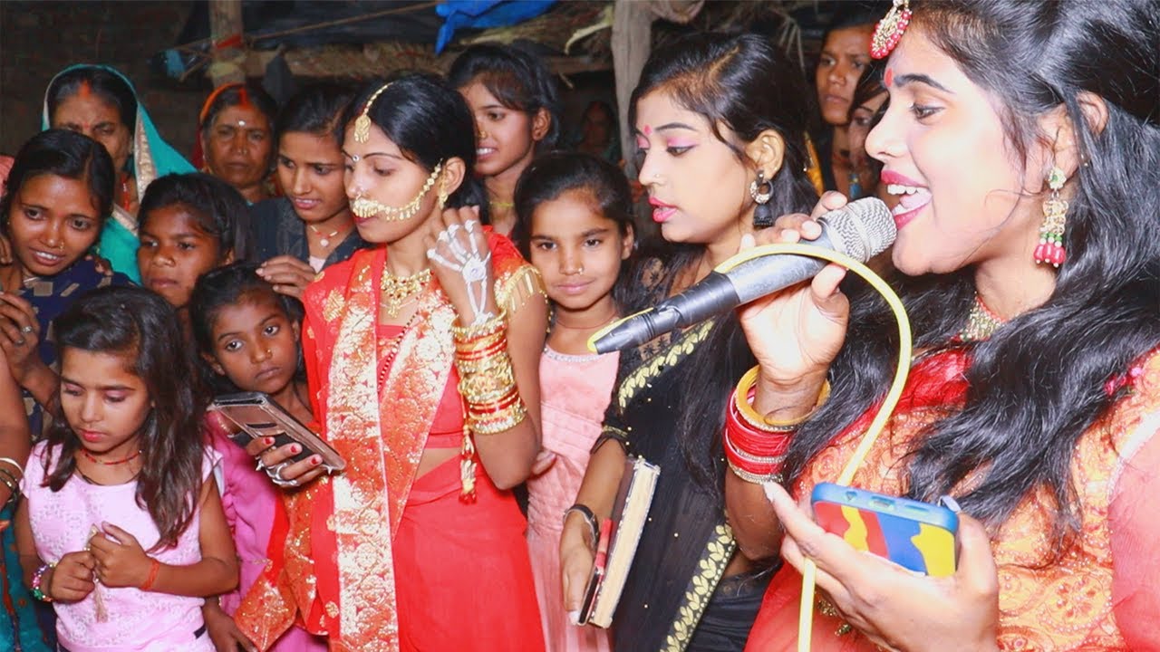 चूमावन गीत ll भाभी लाइट के सामने तू गोरा लागेलू l Mithun music Bhojpuri pushpa Singh