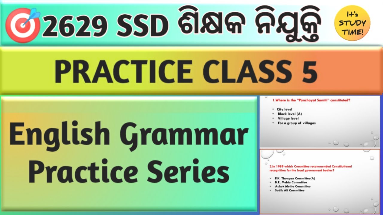 🎯SSD Sevak Sevika Main 2025 || Practice Class 5 || English Grammar Practice class || Sevak Sevika ||