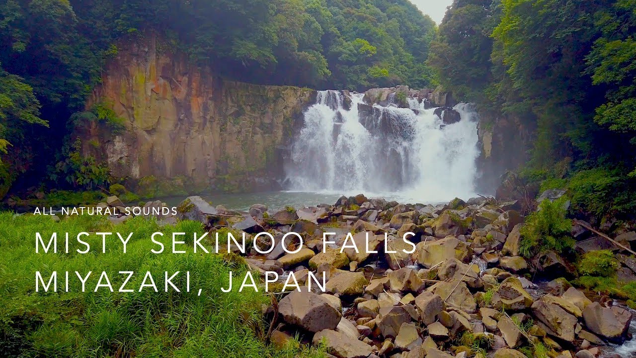 Misty Sekinoo Falls Miyazaki, Japan | All Natural Sounds