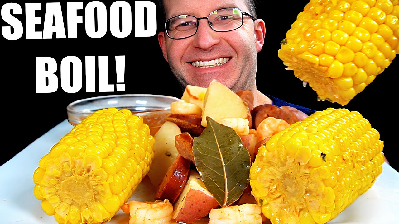 ASMR SHRIMP SEAFOOD BOIL MUKBANG EATING SOUNDS
