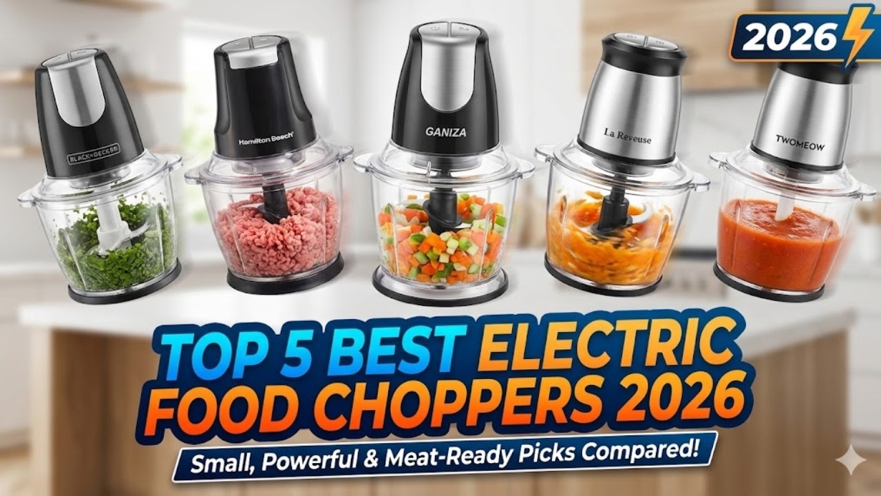 Top 5 Best Electric Food Choppers 2026 - Small, Powerful & Meat-Ready Picks Compared!