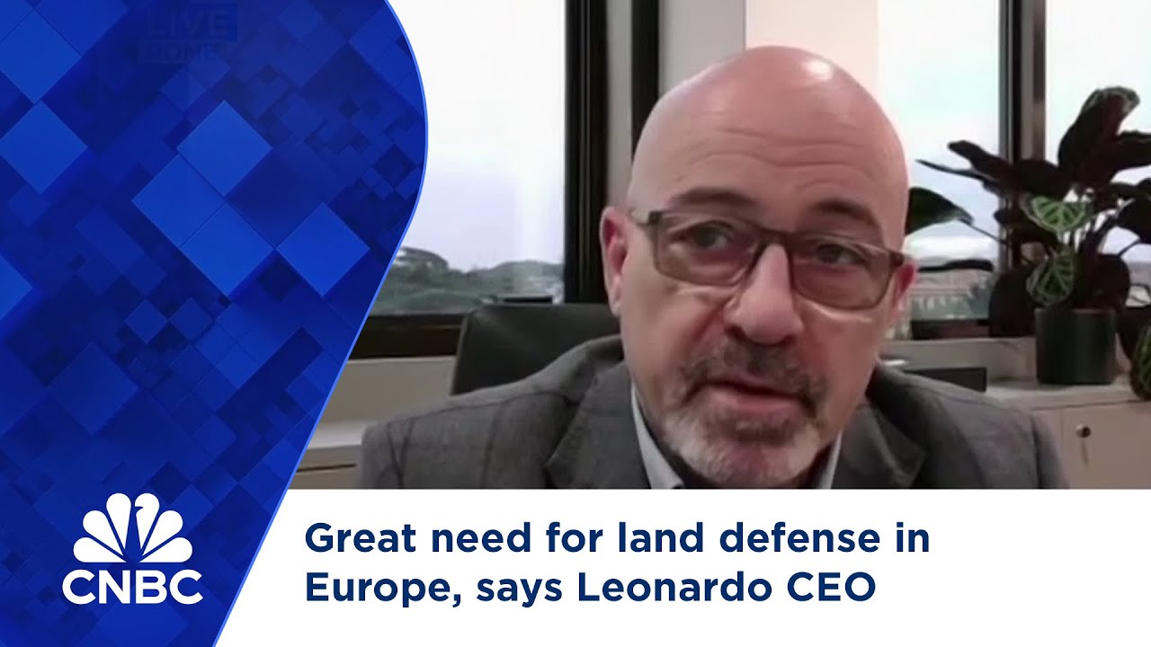 Great need for land defense in Europe, says Leonardo CEO