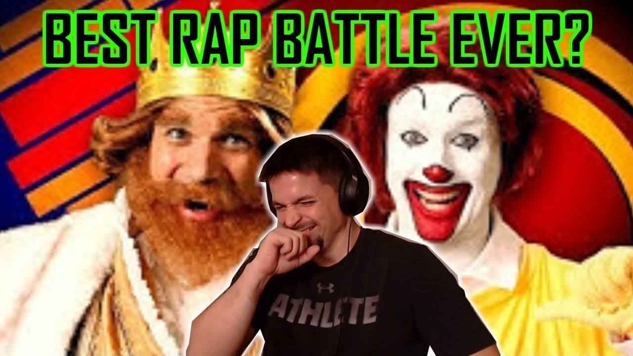 Ronald McDonald vs The Burger King. Epic Rap Battles of History // REACTION