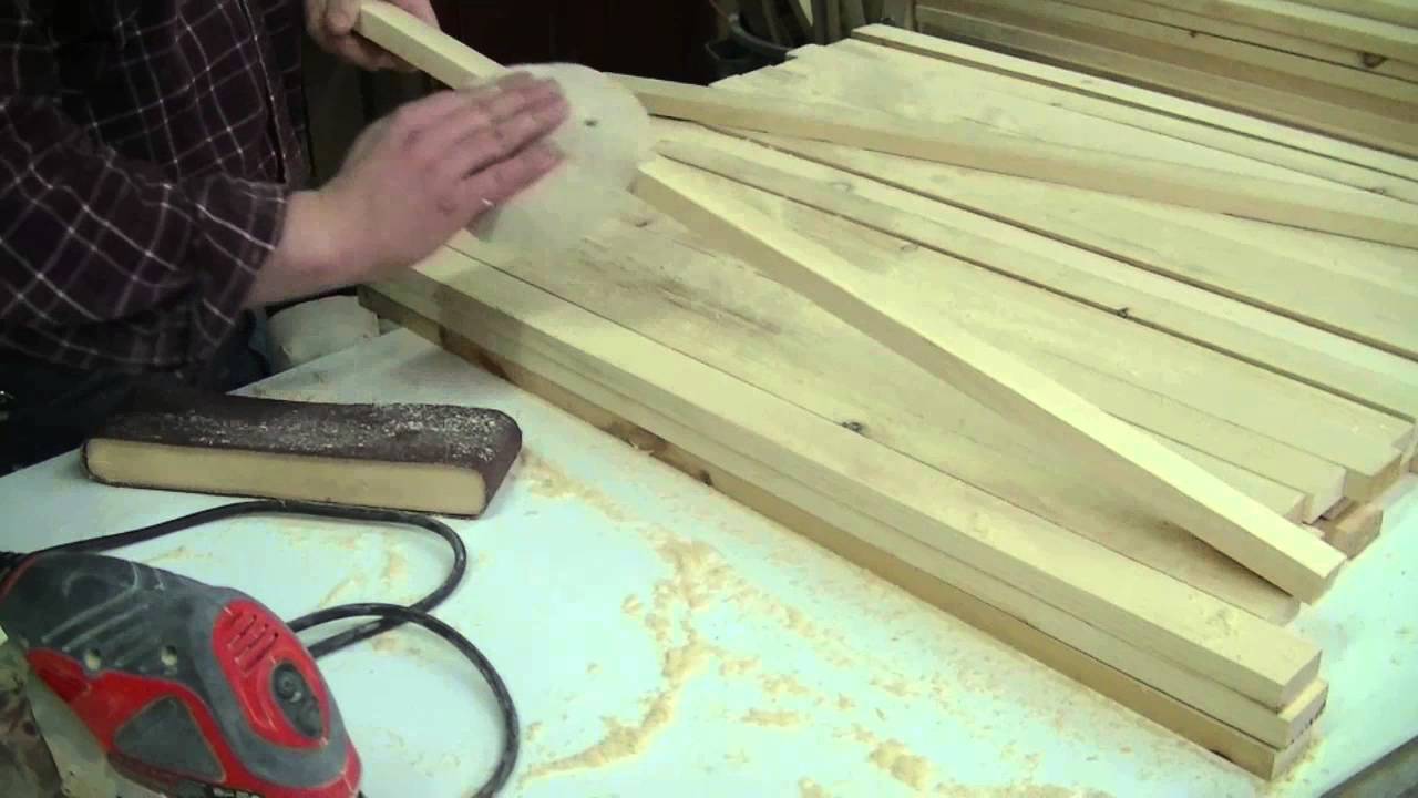 How To Stain Many Pine Pieces ( Muskoka Chair Components )