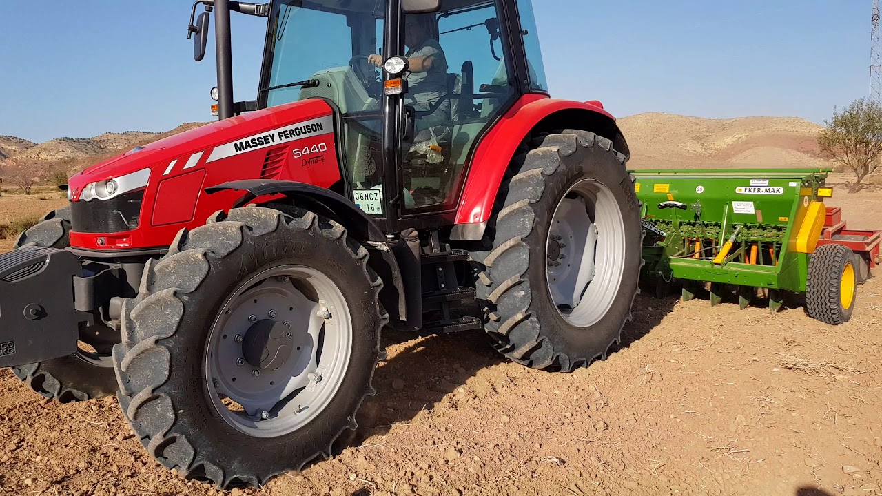 2020 Lütfü Bey cinsi buğday ekimi Massey Ferguson 5440 ve Ekermak20'li Mibzer