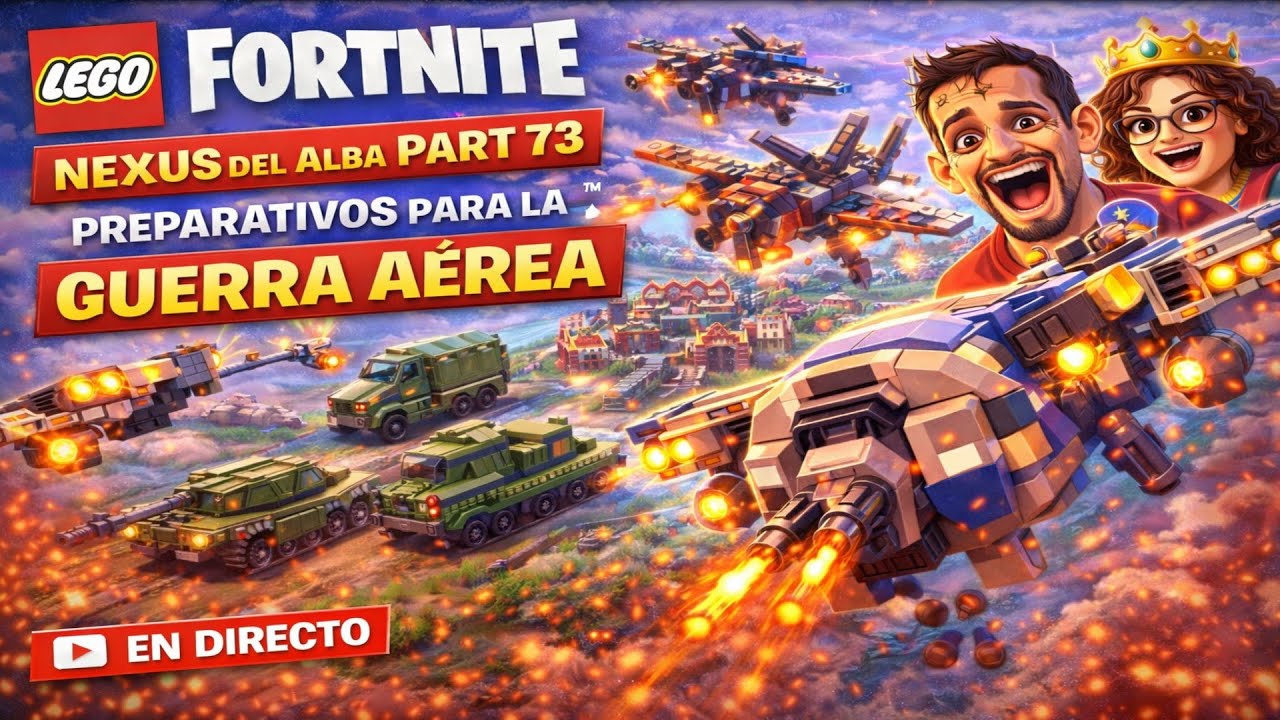 LEGO Fortnite | Nexus del Alba 🦦 PARTE 73 | Preparativos para la Guerra Aérea ✈️ Bombarderos,Tanques