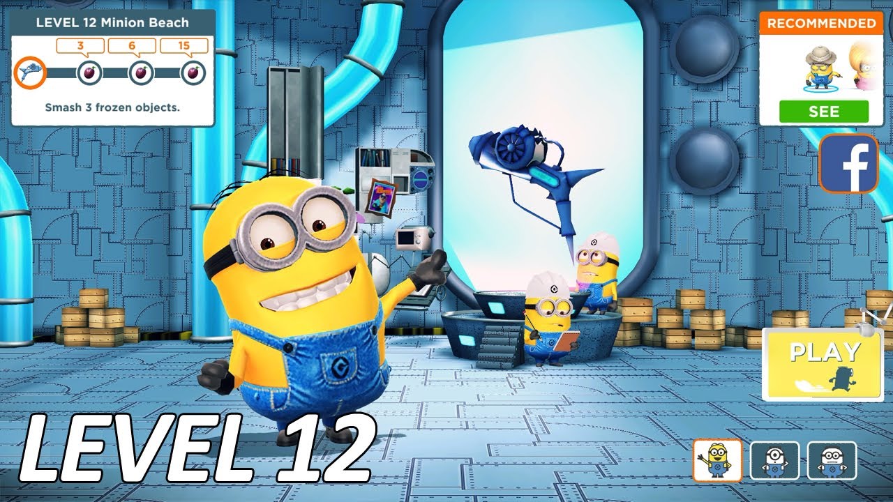 Despicable Me: Minion Rush - Jelly Lab Level 12 Freeze Ray - Gameplay (PC HD)