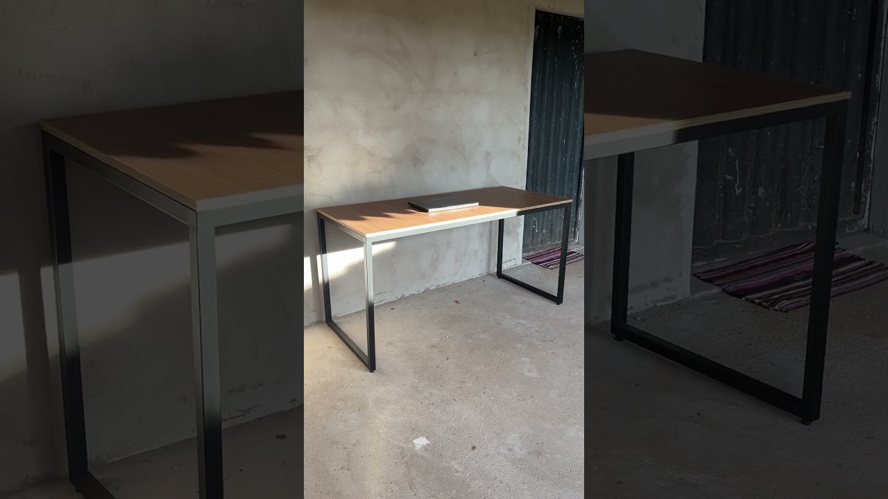 Mesa industrial cor preto fosco #mesa #mesasproprietarias #arquitetura #mesaindustrial #casa