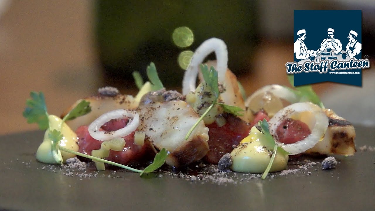2 Michelin-starred chef Mark Birchall creates beef, artichoke and sea bass dishes