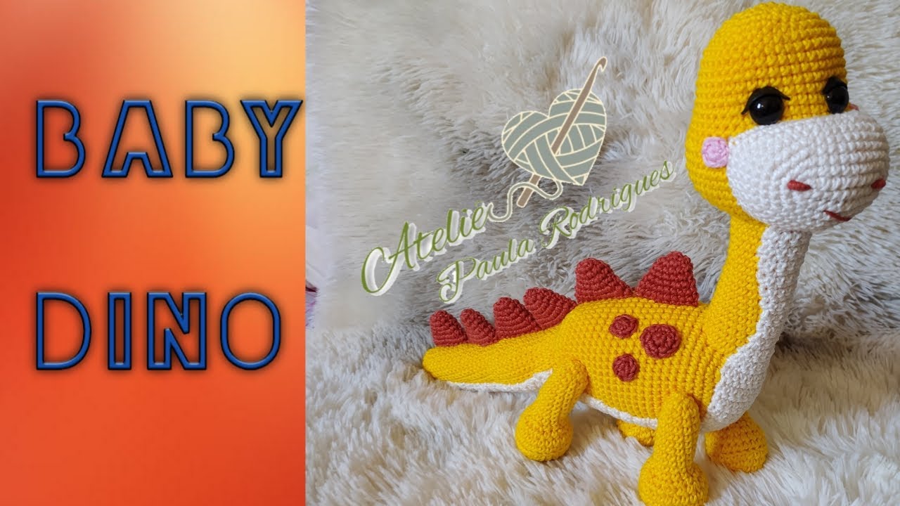 Como fazer dinossauro amigurumi passo a passo (2/4)