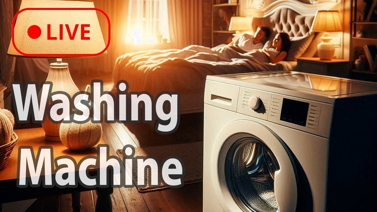 LG Washing Machine Spin Cycle 🌀 Relaxing White Noise! Live!