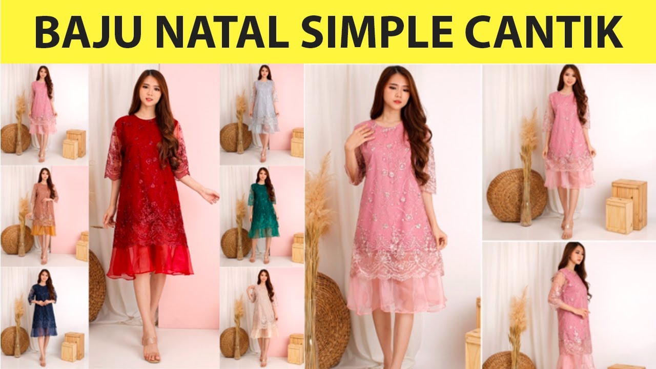 Baju Natal Simple Cantik Nyaman Termurah Shopee Haul