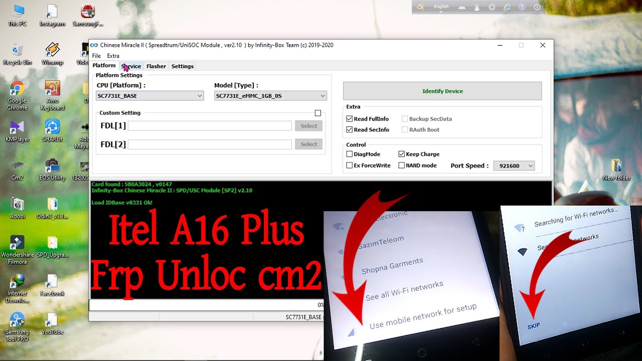Itel A16 Plus Frp Unlock cm2 frp bypass