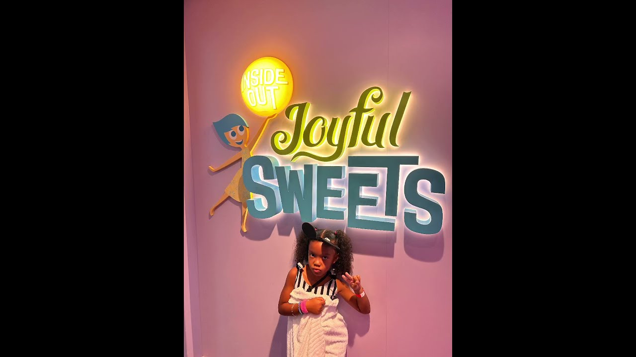 Inside Out Movie Themed Ice Cream Parlor: Joyful Sweets: Atlas's Adventure at Disney Wish Cruise