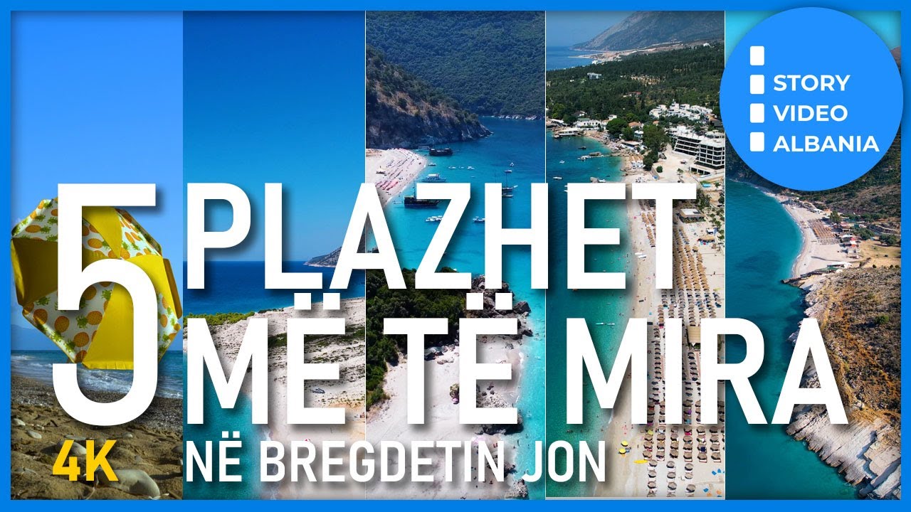 5 PLAZHET MË TË MIRA - në bregdetin Jon - #top5 #beaches #albania #riviera #ionian #coastline #4k