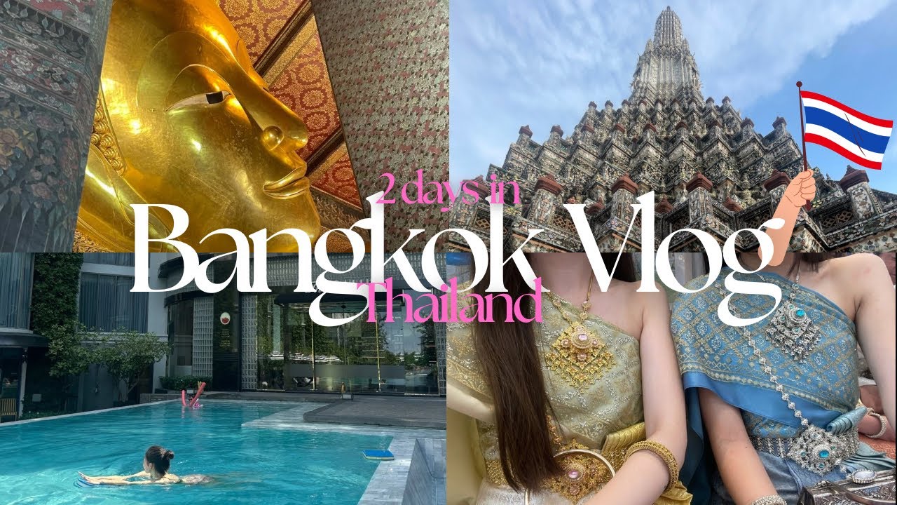 【タイ・バンコクVlog】バンコクで念願の伝統衣装を着て寺院巡り✨グルメもショッピングも大満喫🇹🇭🫶プーパッポンカリー/カオマンガイ/タイ観光/ワットポー/ワットアルン/ルーフトップバー/トゥクトゥク