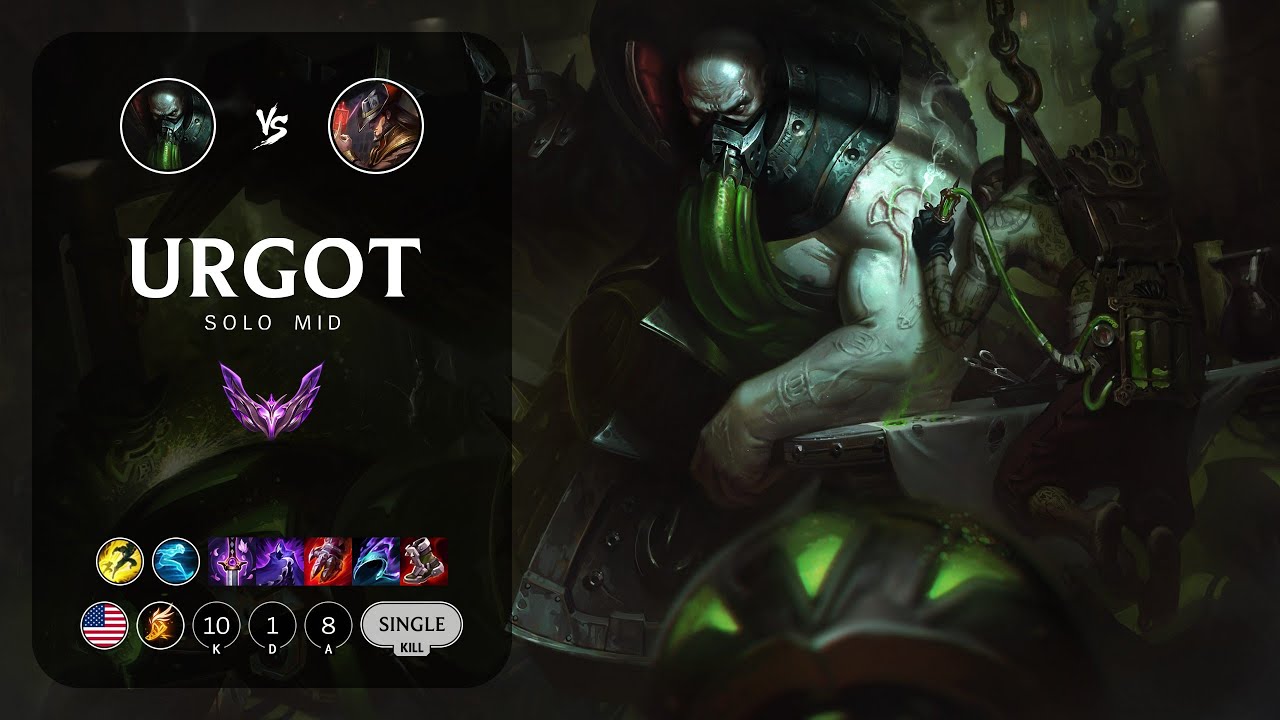 Urgot Mid vs Twisted Fate - NA Master Patch 14.1