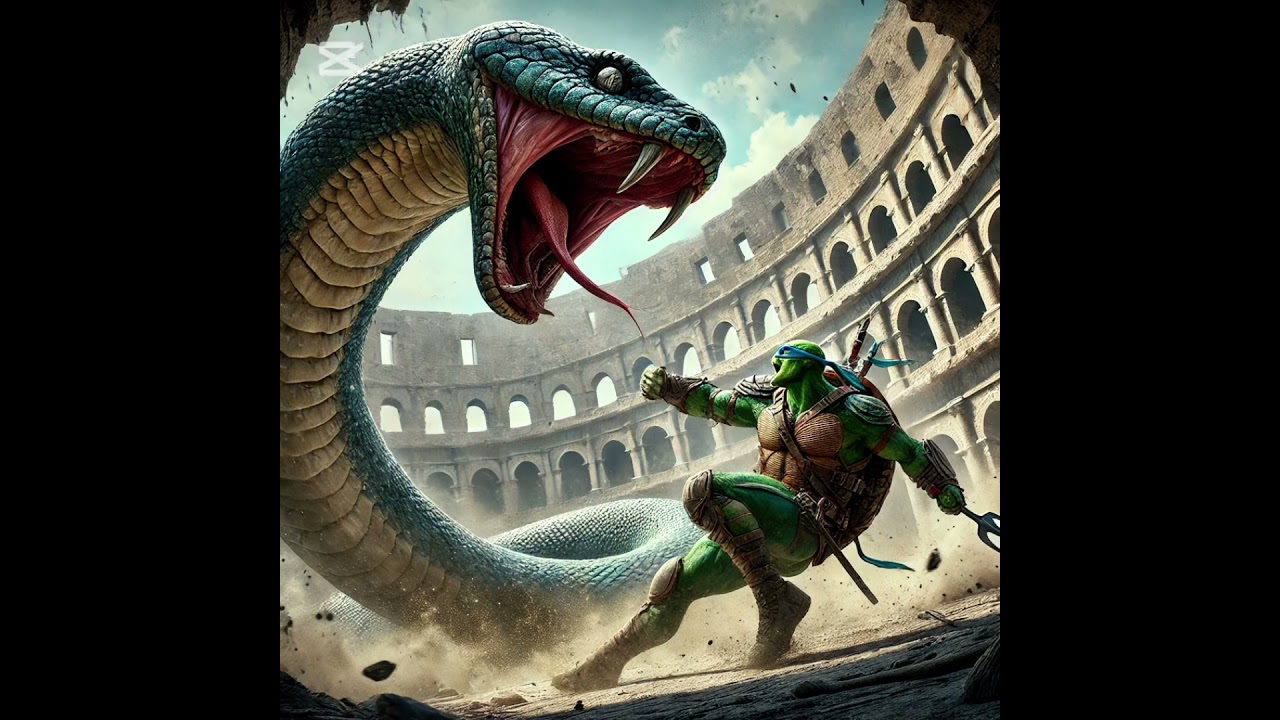 The Turtle Man VS Gigant Snake