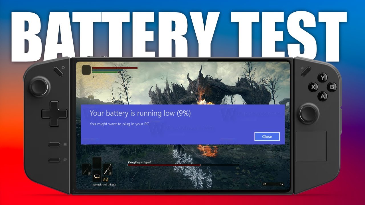 Тест аккумулятора Lenovo Legion Go