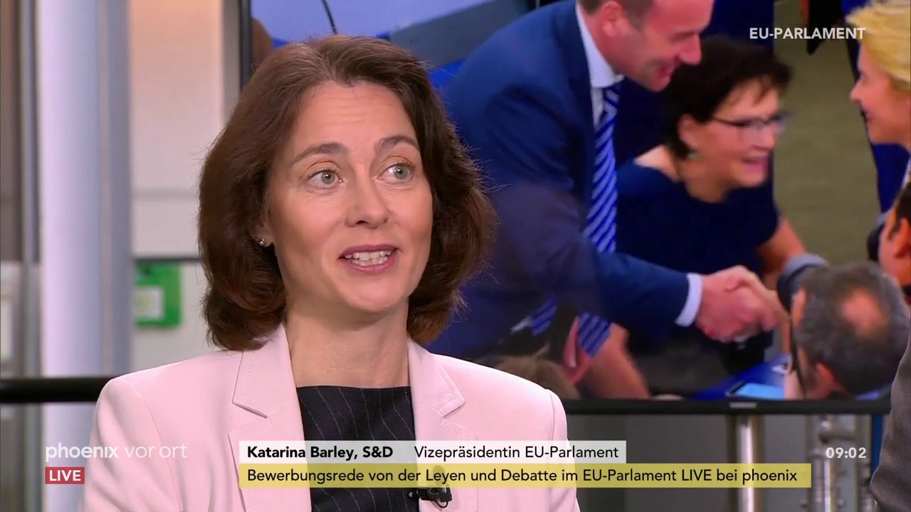 Vor Bewerbungsrede von der Leyen: Interview mit   Katarina Barley und David McAllister am 16.07.19