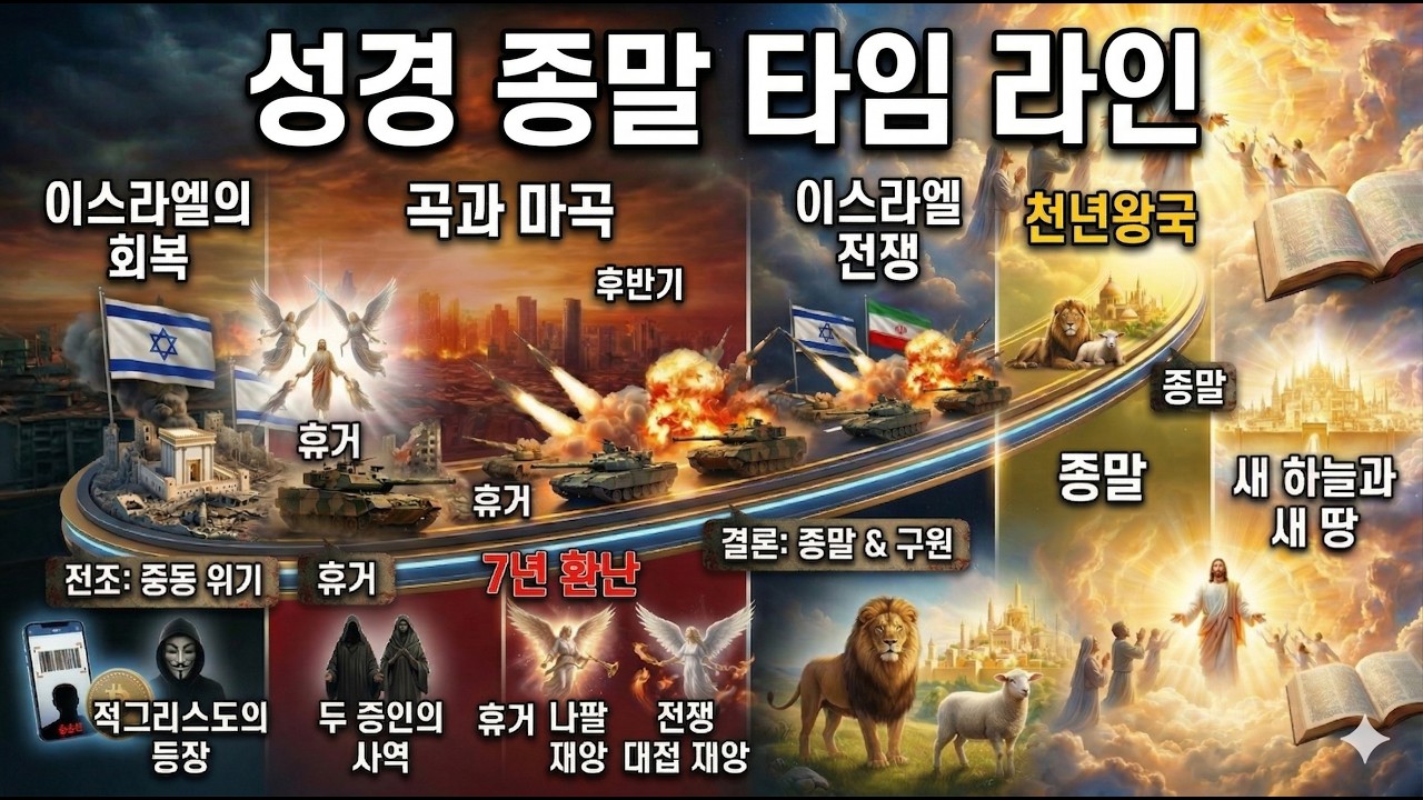 (성경 예언) 계시록 총정리,제3차 대전, 제3성전, 곡과마곡,적그리스도,이란 전쟁 후에 되어질 일들.