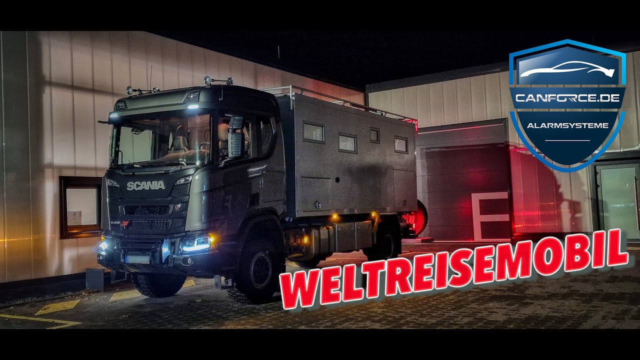 😲BULLENSTARK: WELTREISEMOBILE 4x4 KERKAMM | SCANIA XT LKW WOHNMOBIL 2023 ALARMSYSTEM PANDORA PRO V2