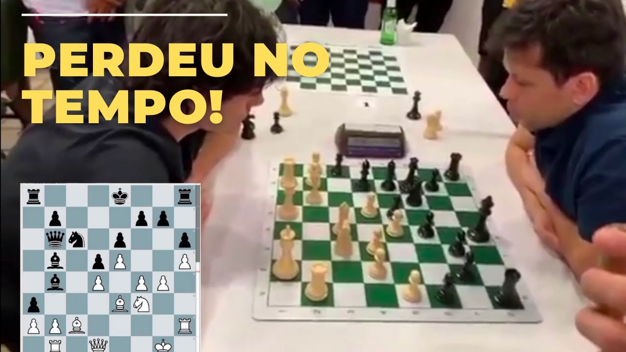 GM Evandro Barbosa Amorim (2491) vs GM Rafael Leitão (2605) - Final (Armageddon) Aberto do Brasil!