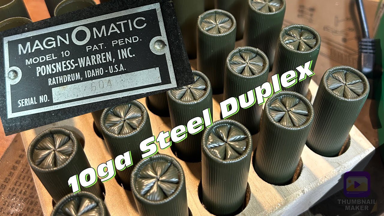 Hand Loading 10ga Steel Duplex Loads for Waterfowl (Updated 10ga Steel Load)