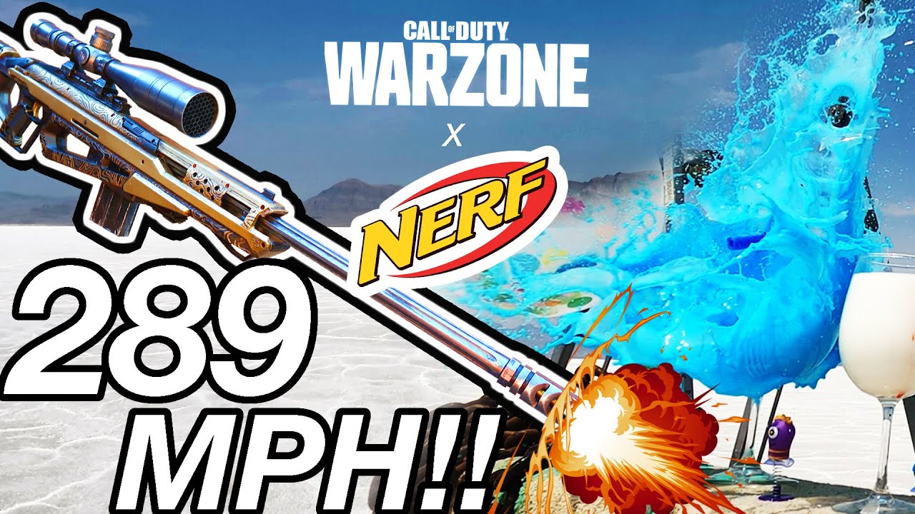 400+ FPS NERF x COD WARZONE gold sniper!!!