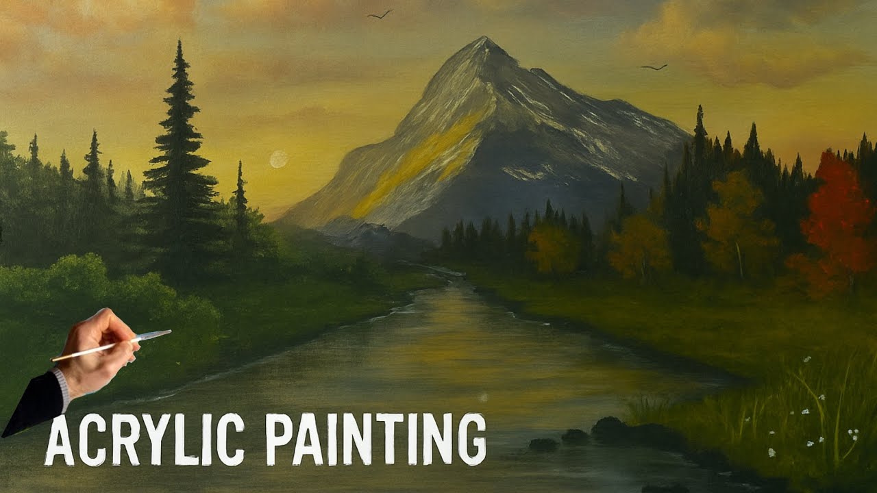 Creating Stunning Mountain Scenes With Orange Hues Easily for beginner's