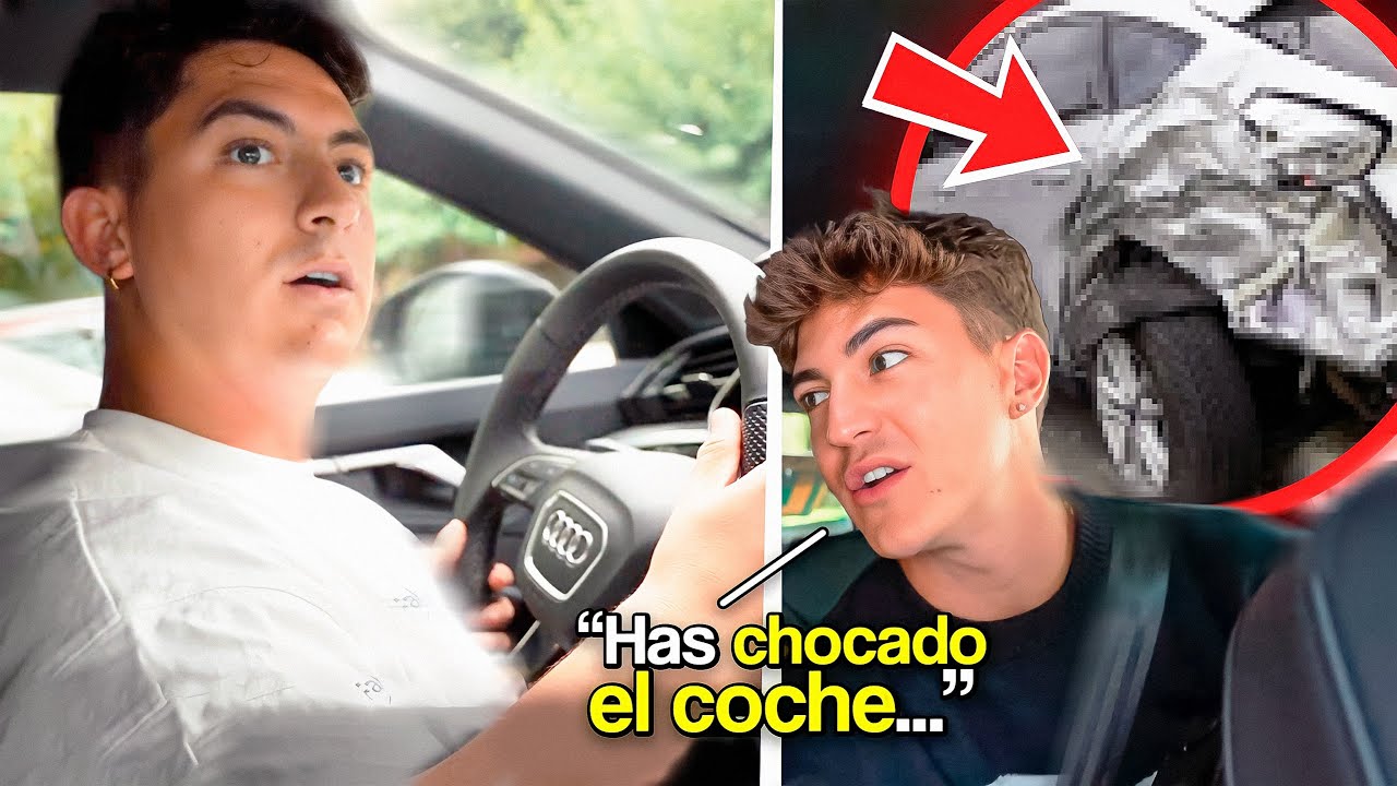 HAGO el EXAMEN de CONDUCIR *choco el coche..*