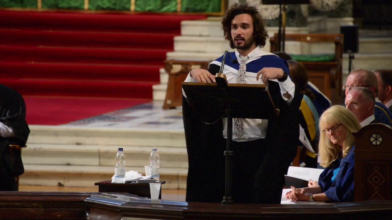 Joe Wicks, The Body Coach, speaks at St Mary's University, Twickenham graduation