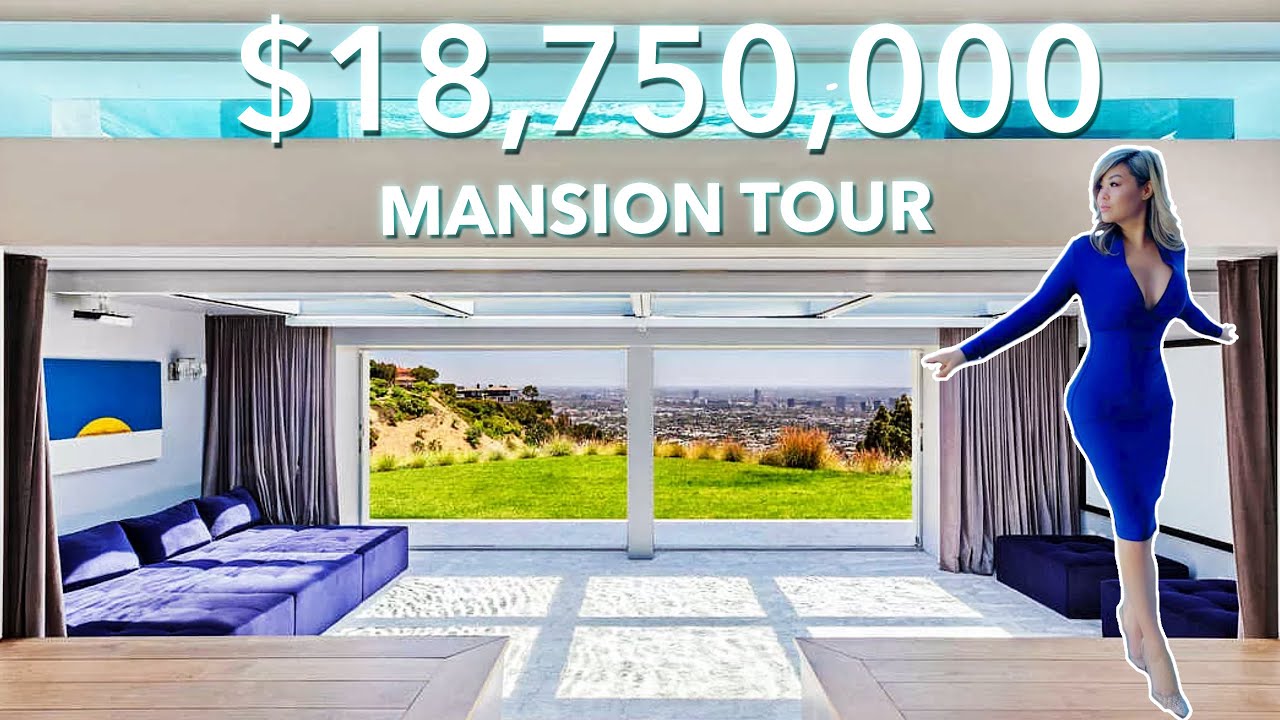 GLASS-BOTTOM POOL $18,750,000 MANSION TOUR | Bird Streets